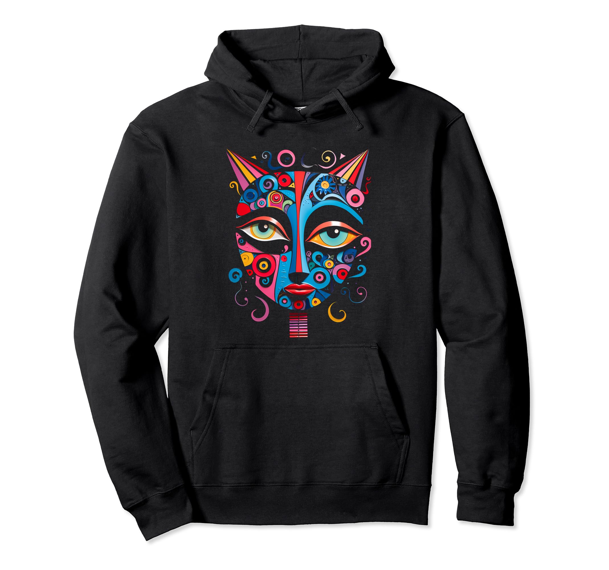 Abstract Colorful 60S 70S Stylish Hoodie - Fun Novelty Design for Adults - T-Shirt, Sweatshirt, Hoodie