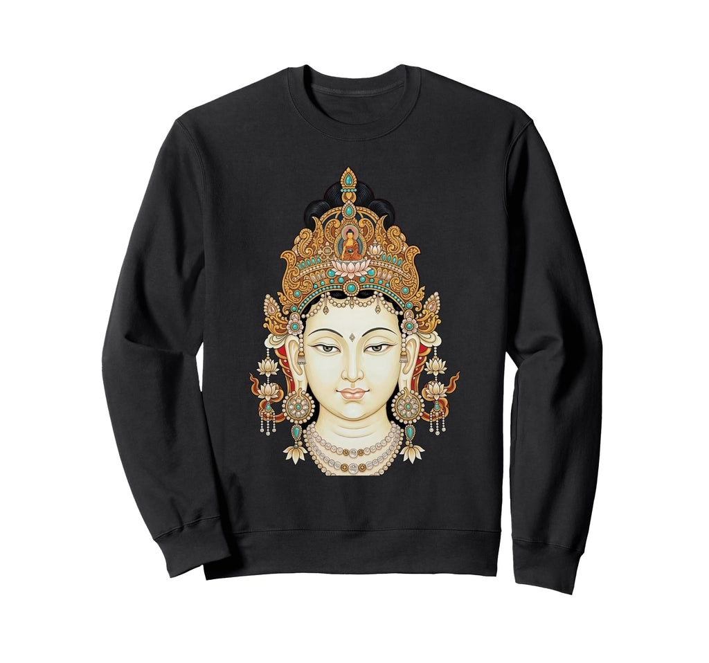 Guanyin Goddess Avalokiteshvara Sweatshirt - Minimalist Print Men Women - T-Shirt, Sweatshirt, Hoodie