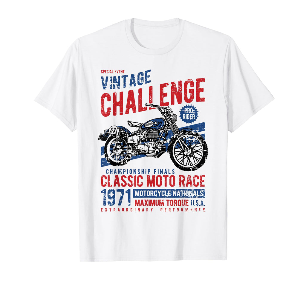 Challenge Motorcycle Race Distressed T-Shirt - Unique Graphic for Adults - T-Shirt, Sweatshirt, Hoodie