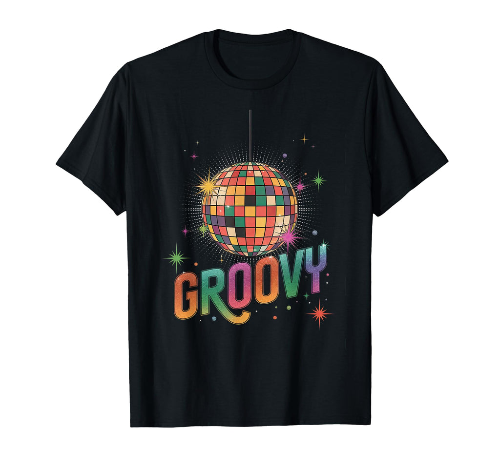 Groovy Disco Ball Boogie Discoball Party T-Shirt - Custom Art Print Unisex - T-Shirt, Sweatshirt, Hoodie