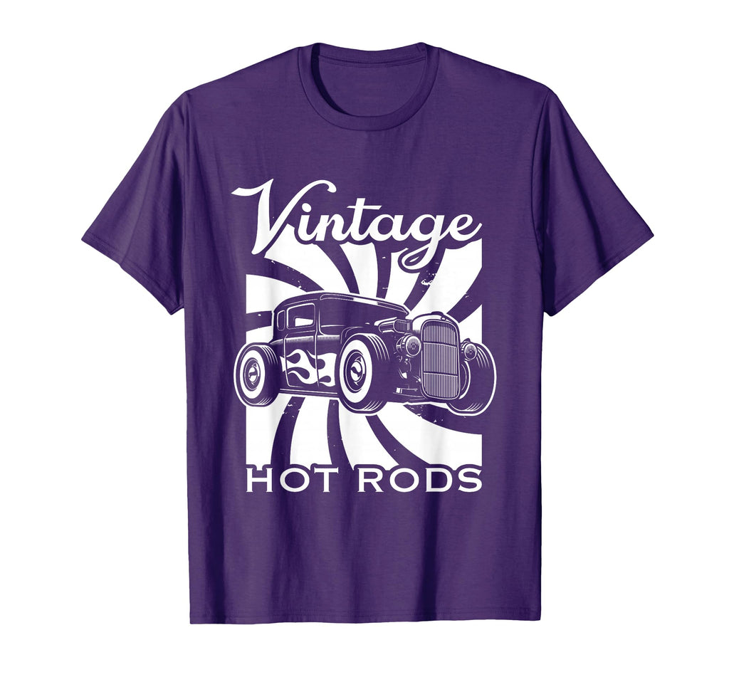 Hot Rods Old American Cars Automobile T-Shirt - Minimalist Print Men Women - T-Shirt, Sweatshirt, Hoodie