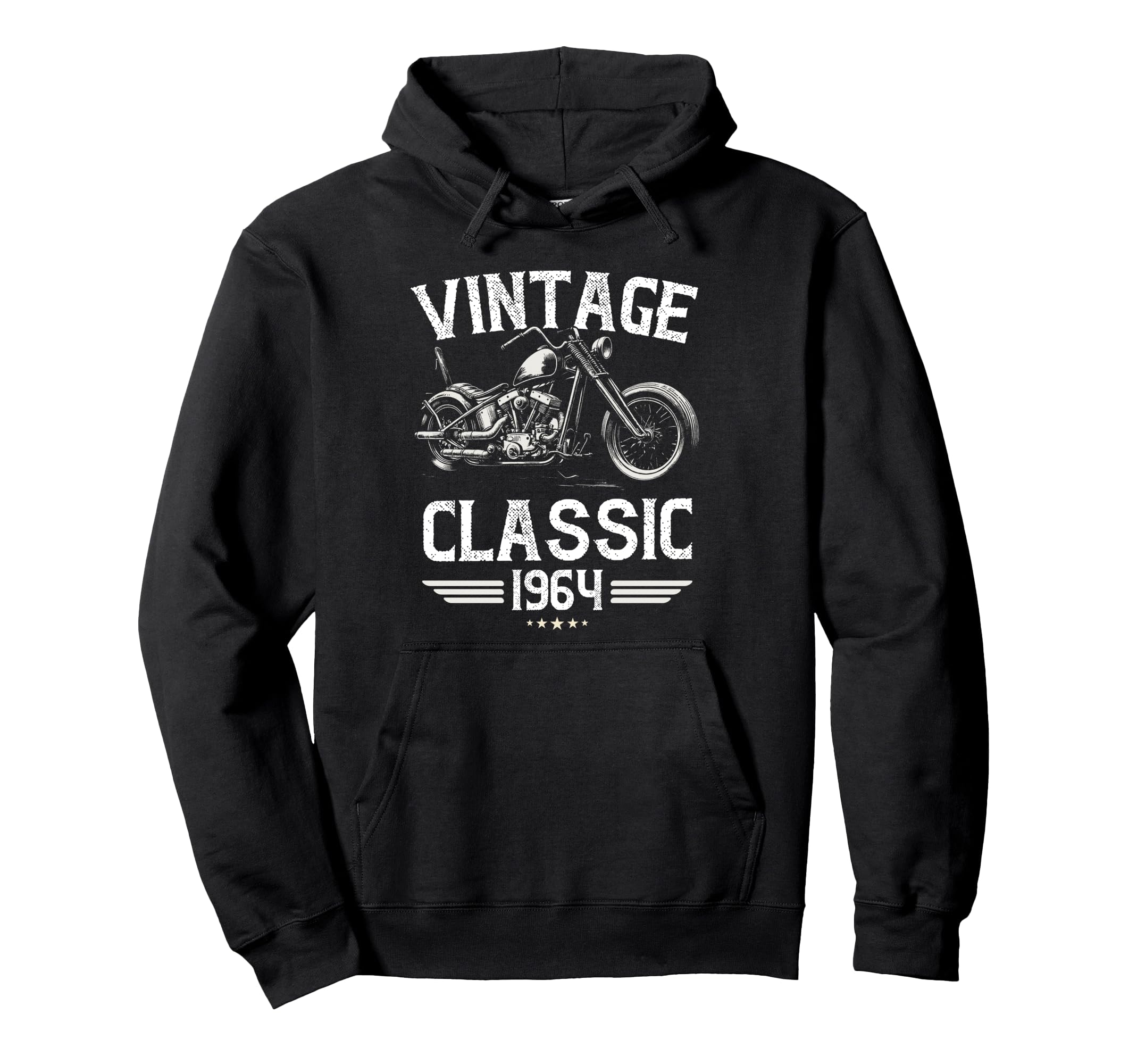 Born 1964 Birthday Motorbike Hoodie - Unique Graphic Unisex - T-Shirt, Sweatshirt, Hoodie