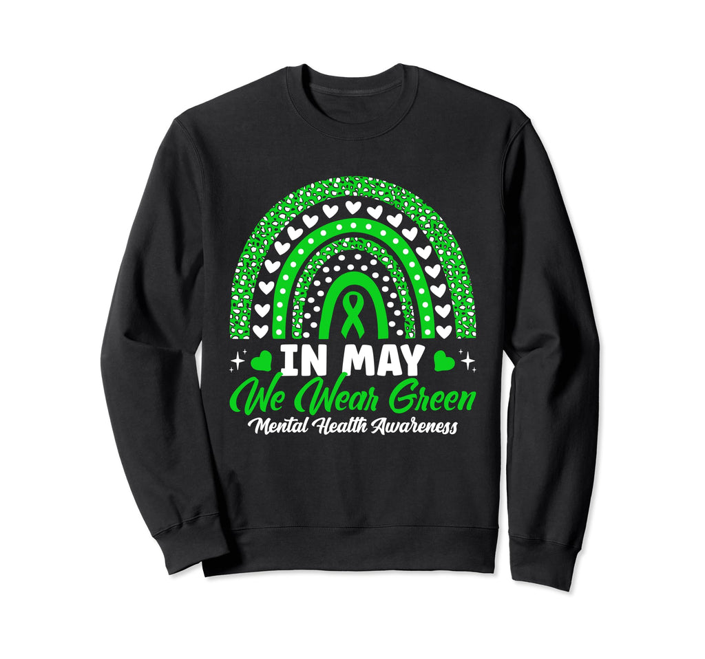 May We Wear Green Leopard Rainbow Sweatshirt - Custom Art Print Men Women - T-Shirt, Sweatshirt, Hoodie