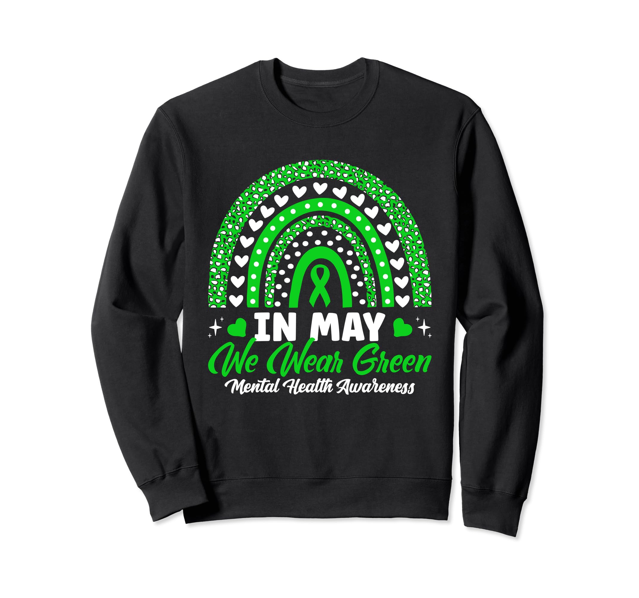May We Wear Green Leopard Rainbow Sweatshirt - Custom Art Print Men Women - T-Shirt, Sweatshirt, Hoodie