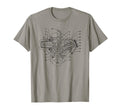 Motorcycle Diagram Douglas Opposed T-Shirt - Custom Art Print Men Women - T-Shirt, Sweatshirt, Hoodie