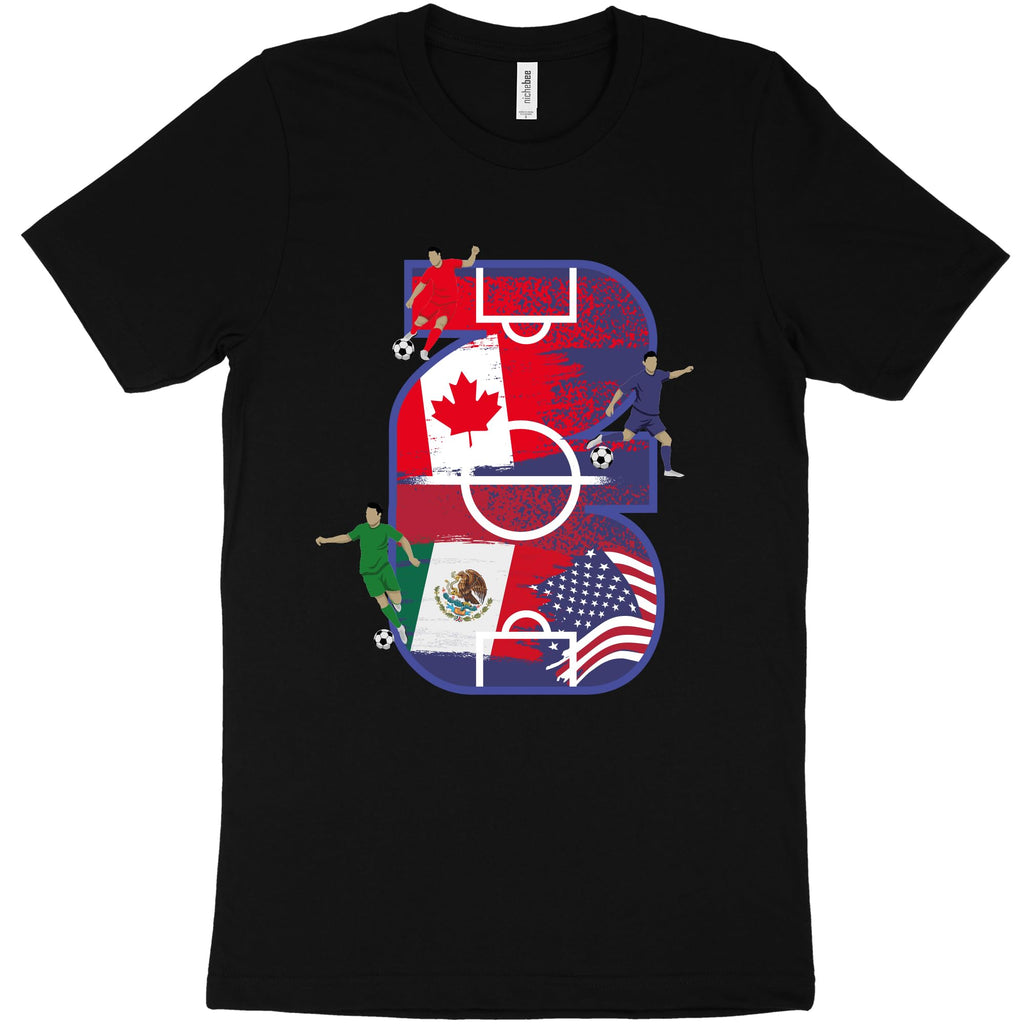 2026 Soccer Championship T-Shirt | North America Tri-Country Tournament Fan Tee  Canada Mexico USA Soccer Shirt - T-Shirt, Sweatshirt, Hoodie
