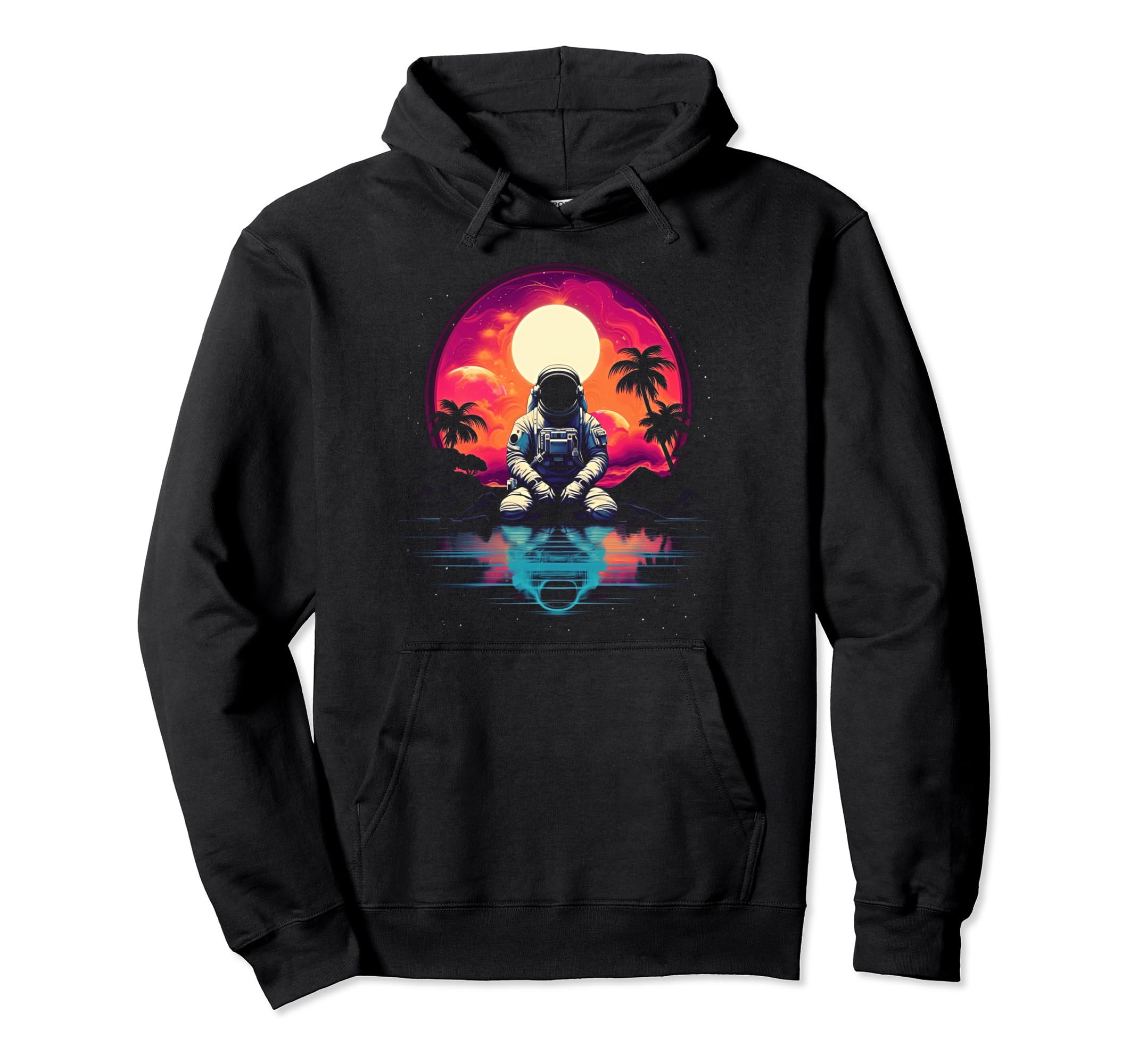 Synthwave Astronaut Cyberpunk 80S Sci Fi 29 Hoodie - Trendy Graphic Unisex - T-Shirt, Sweatshirt, Hoodie