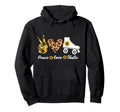 Roller Skating Skate Heart Peace Love Hoodie - Trendy Graphic for Adults - T-Shirt, Sweatshirt, Hoodie