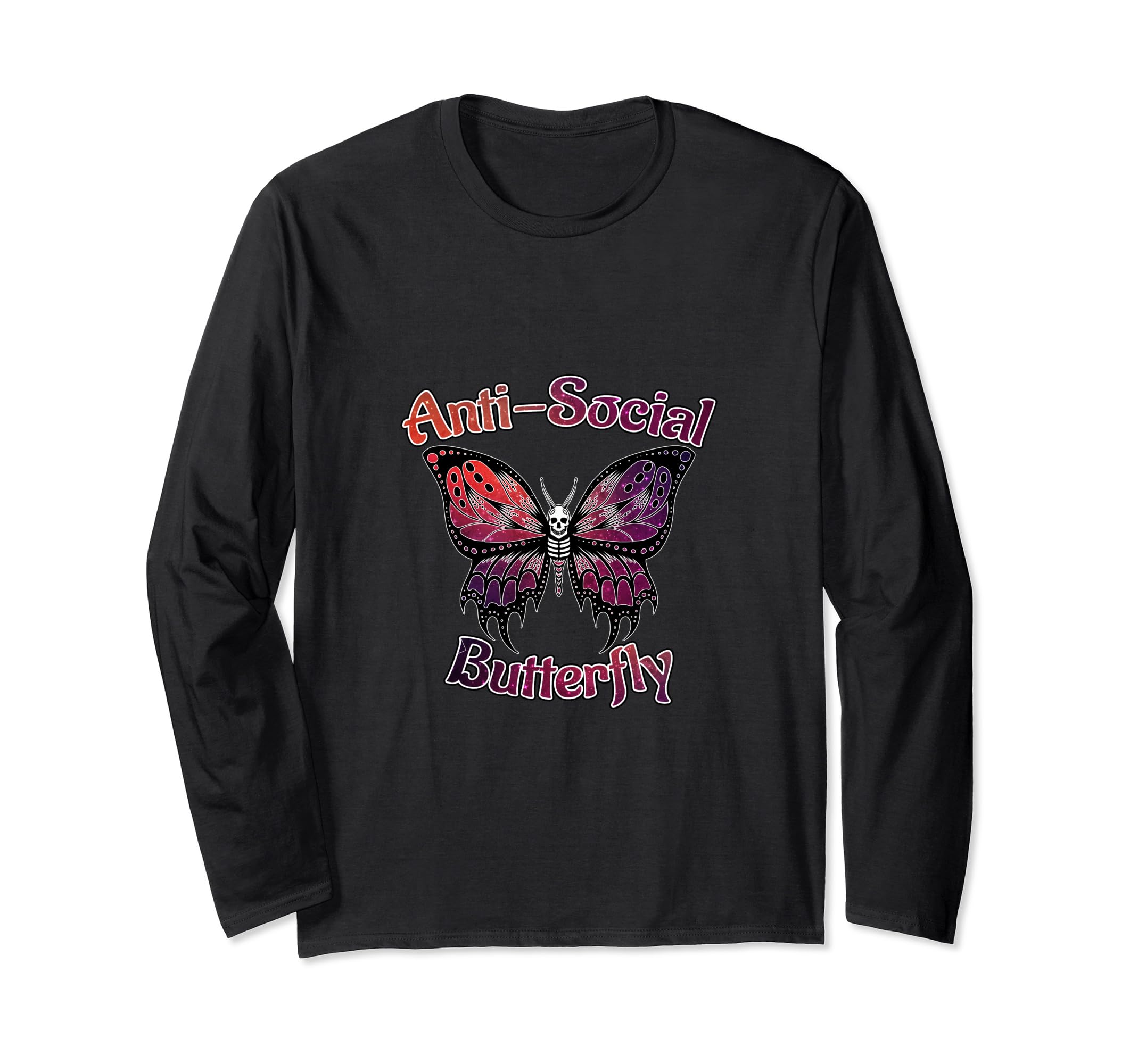 Anti Social Butterfly T-Shirt - Aesthetic Graphic Unisex - T-Shirt, Sweatshirt, Hoodie
