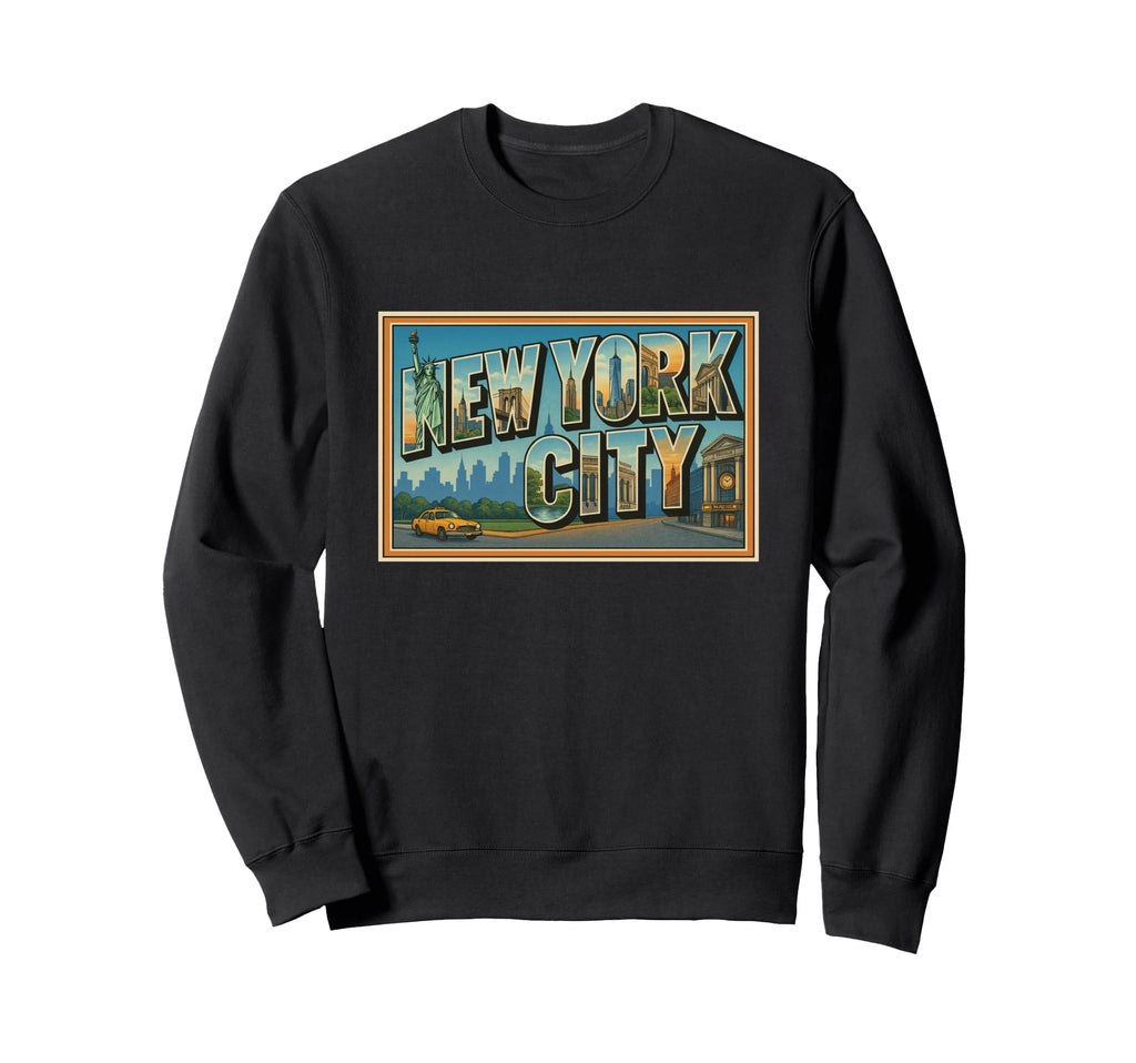 New York 50S Travel Souvenir Art Sweatshirt - Streetwear Style Unisex - T-Shirt, Sweatshirt, Hoodie