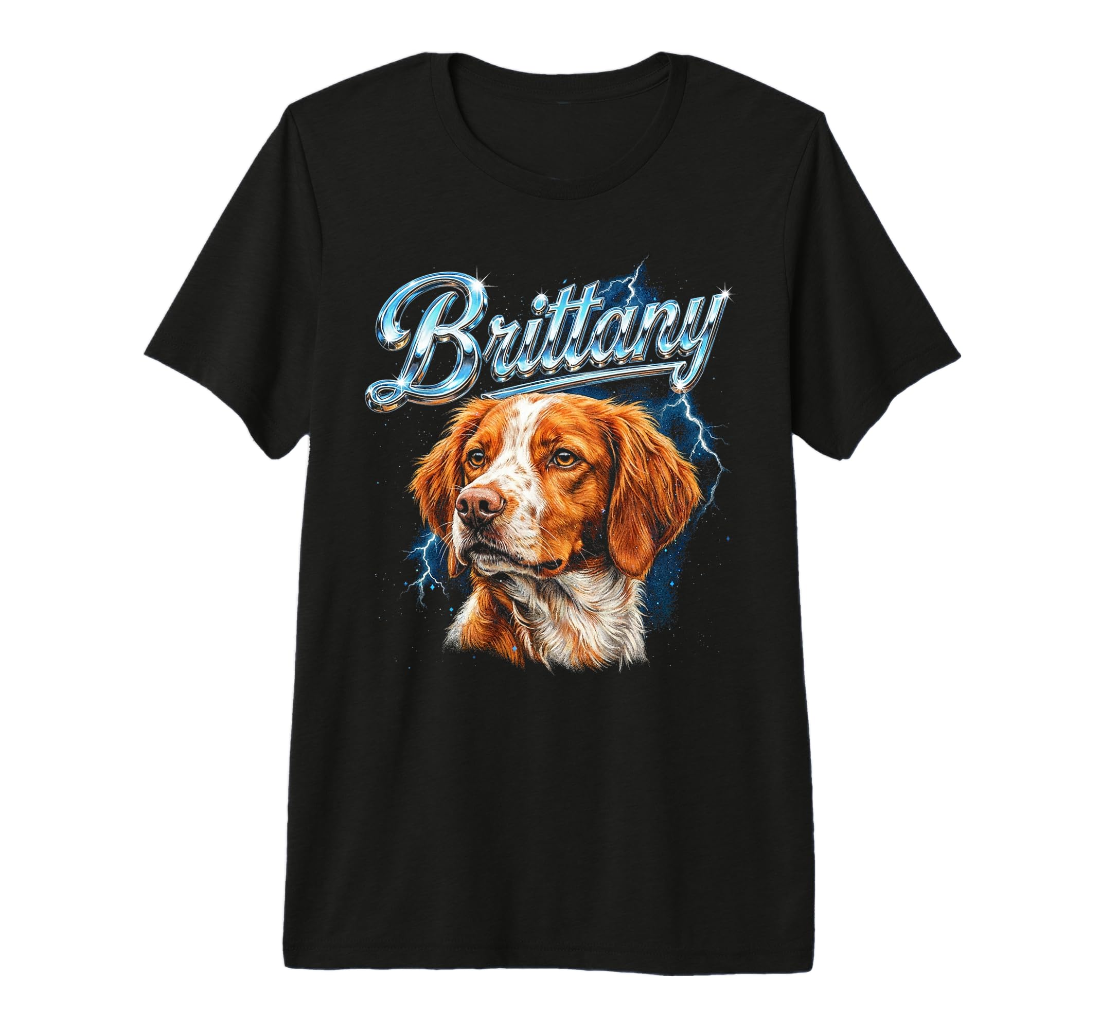 Brittany 90S Dog Lover 80S Brittany T-Shirt - Graphic Print for Adults - T-Shirt, Sweatshirt, Hoodie