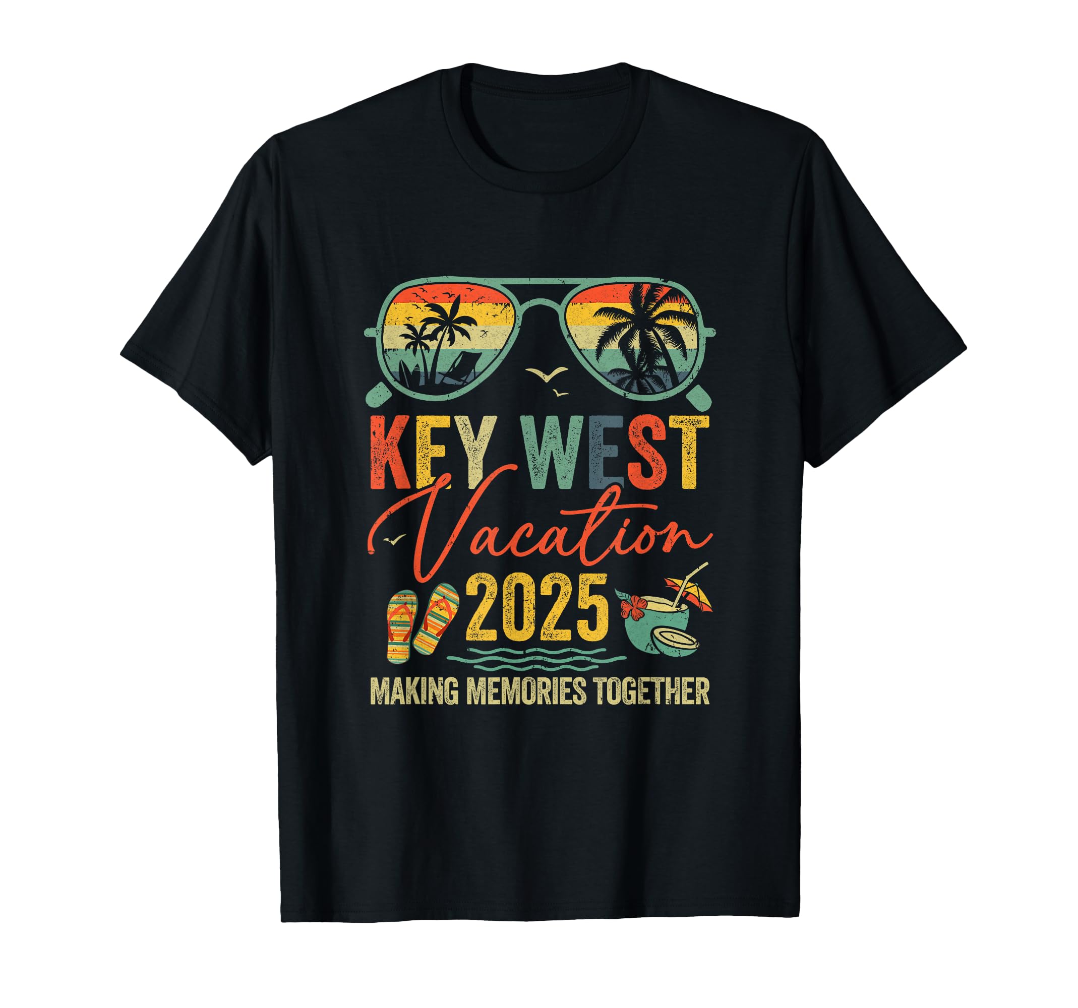 Key West Vacation 2025 Memories T-Shirt - Novelty Apparel Men Women - T-Shirt, Sweatshirt, Hoodie