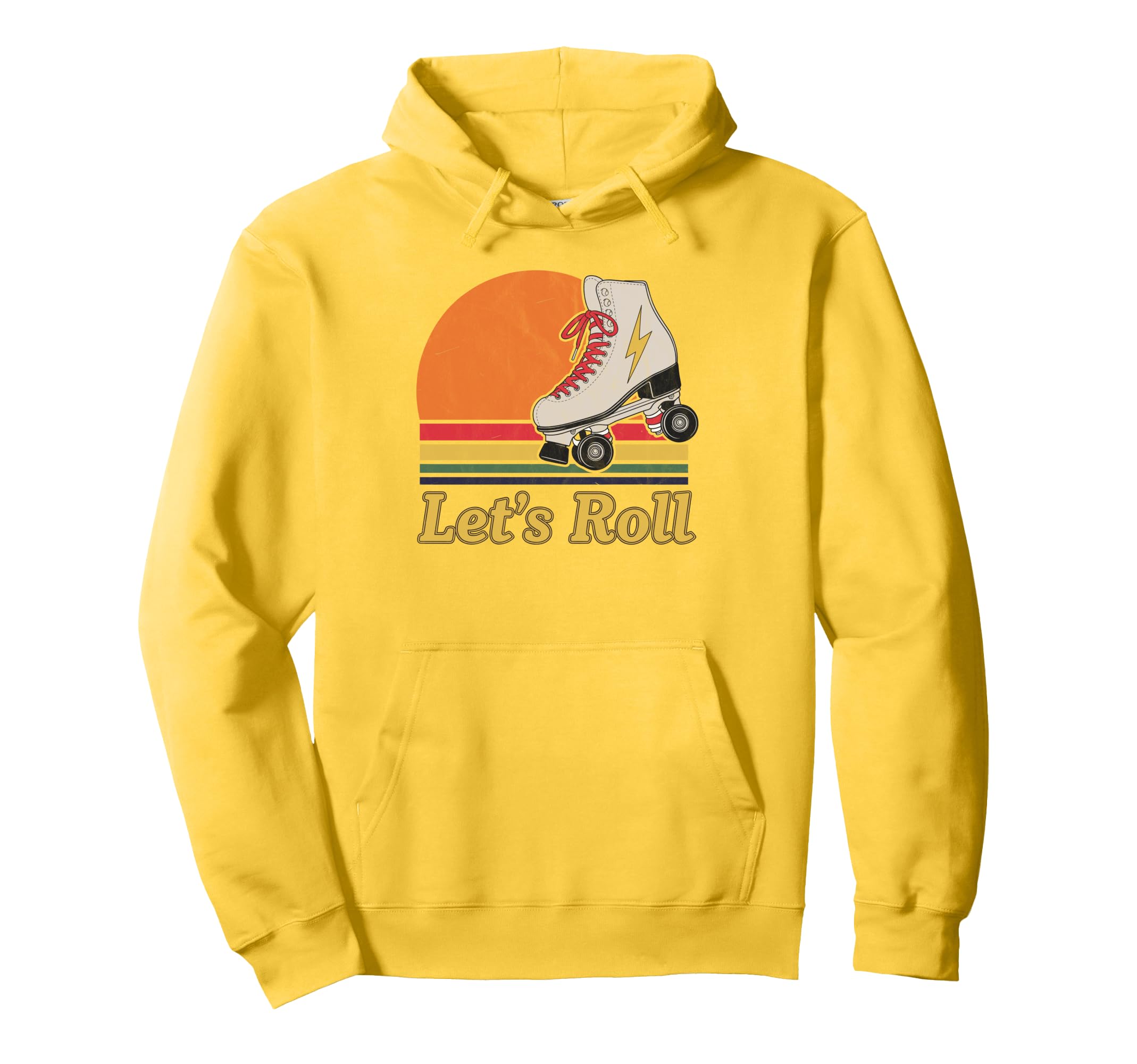 Let S Roll Roller Skating Skater Skate Hoodie - Graphic Print for Adults - T-Shirt, Sweatshirt, Hoodie