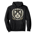 Corgi Mom Biker Wings Motorcycle Lovers Hoodie - Unique Graphic Unisex - T-Shirt, Sweatshirt, Hoodie