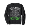 Not All Wounds Are Visible Mental Sweatshirt - Custom Art Print Men Women - T-Shirt, Sweatshirt, Hoodie
