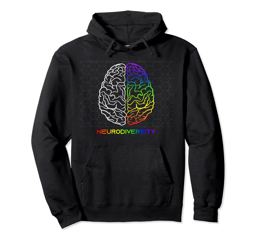Embrace Neurodiversity Autism Adhd Asd Hoodie - Graphic Print Men Women - T-Shirt, Sweatshirt, Hoodie