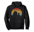 Bodyboarding Surfer Silhouette Distressed Hoodie - Novelty Apparel Unisex - T-Shirt, Sweatshirt, Hoodie