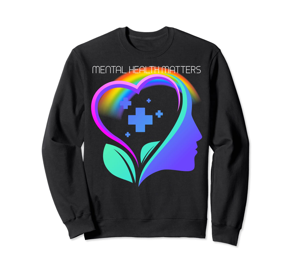 Lgbt Mental Health Matters Sweatshirt - Unique Graphic Unisex - T-Shirt, Sweatshirt, Hoodie