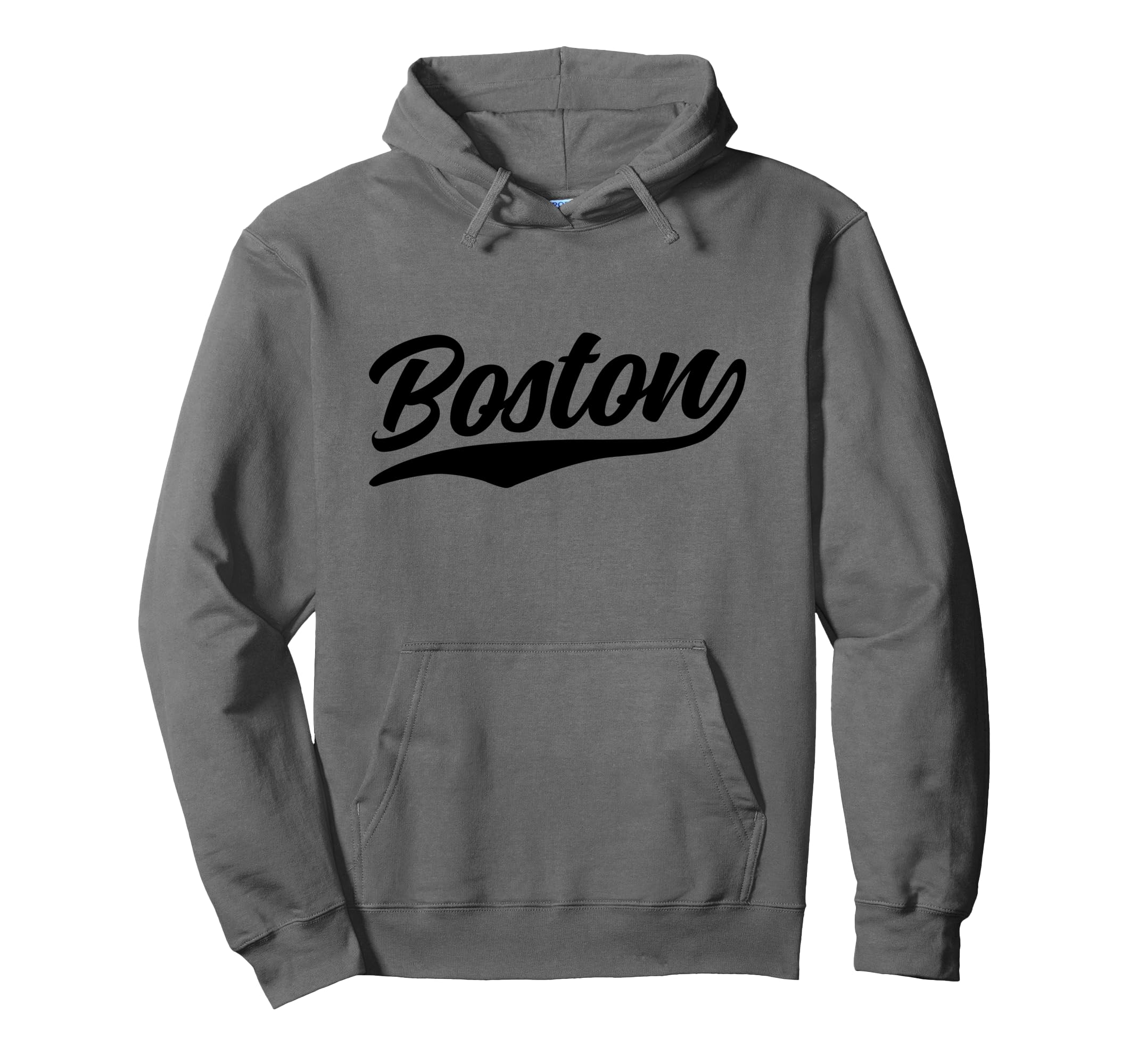 Boston Massachusetts Cursive Hoodie - Graphic Print for Adults - T-Shirt, Sweatshirt, Hoodie