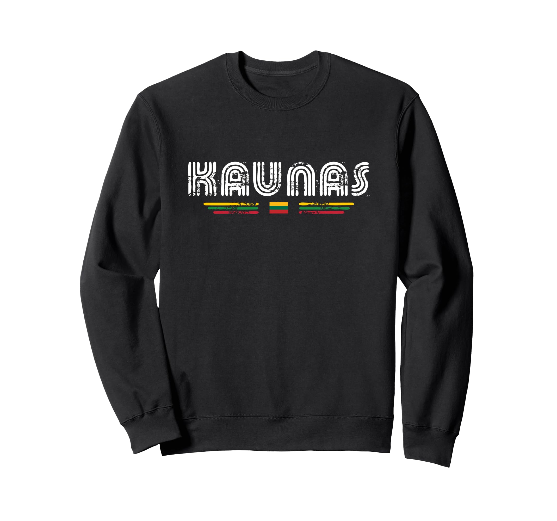 Kaunas Lithuania 70S 80S Type Sweatshirt - Trendy Graphic for Adults - T-Shirt, Sweatshirt, Hoodie