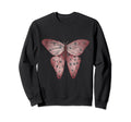 Watercolor Moth Goth Horror Antisocial Sweatshirt - Graphic Print Unisex - T-Shirt, Sweatshirt, Hoodie