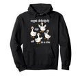 Most Definitely Not All Row Funny Goose Hoodie - Graphic Print for Adults - T-Shirt, Sweatshirt, Hoodie