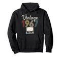 1967 Born 1967 Vinyl Record Player Hoodie - Minimalist Print Men Women - T-Shirt, Sweatshirt, Hoodie