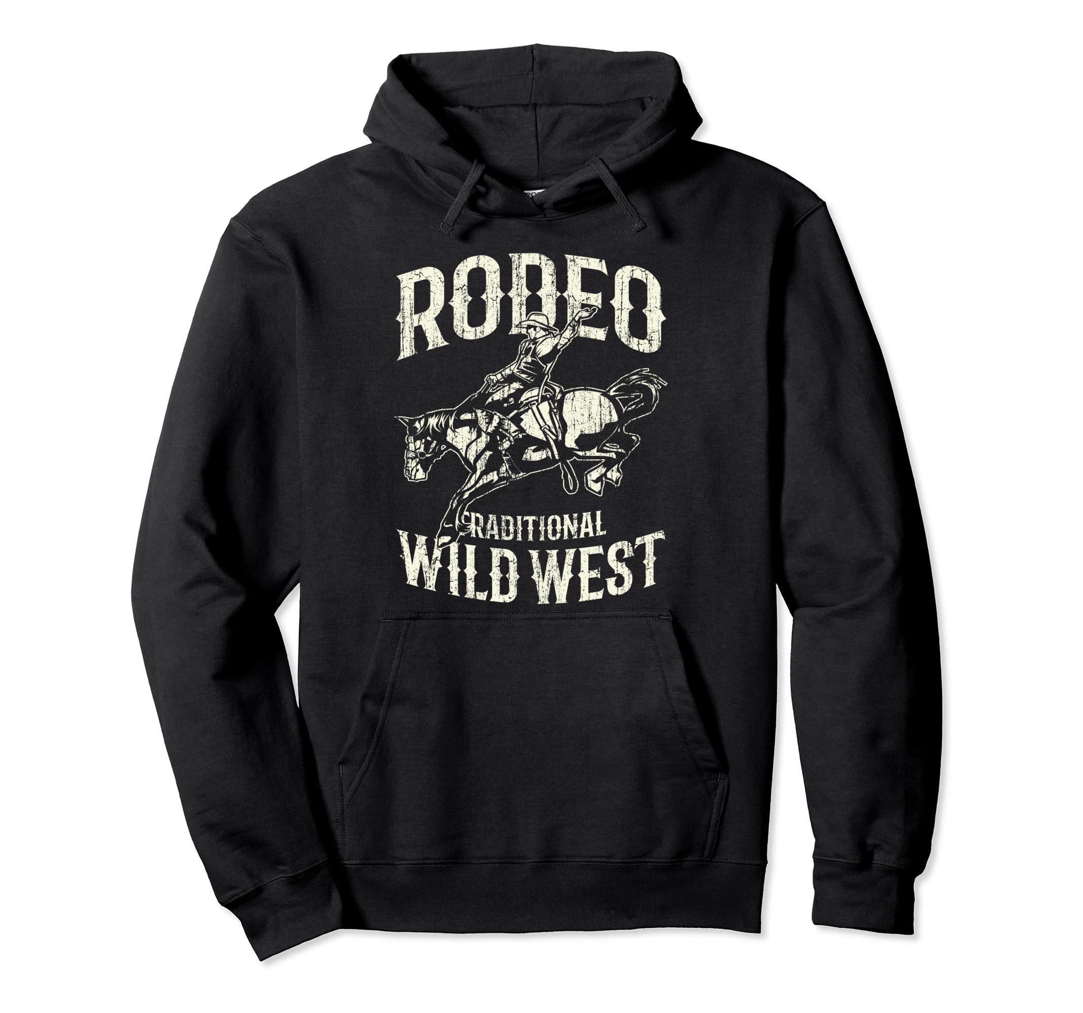 Rodeo Wild West Cowboy Cowgirl Hoodie - Fun Novelty Design Unisex - T-Shirt, Sweatshirt, Hoodie