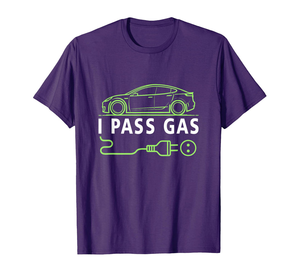 Line Art I Pass Gas Electric Car I T-Shirt - Fun Novelty Design for Adults - T-Shirt, Sweatshirt, Hoodie