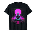 Synthwave Alien Buddha Cyberpunk 80S T-Shirt - Casual Everyday Wear Unisex - T-Shirt, Sweatshirt, Hoodie