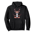 Meditation Reindeer Yoga Pose Relaxing Hoodie - Fun Novelty Design Unisex - T-Shirt, Sweatshirt, Hoodie