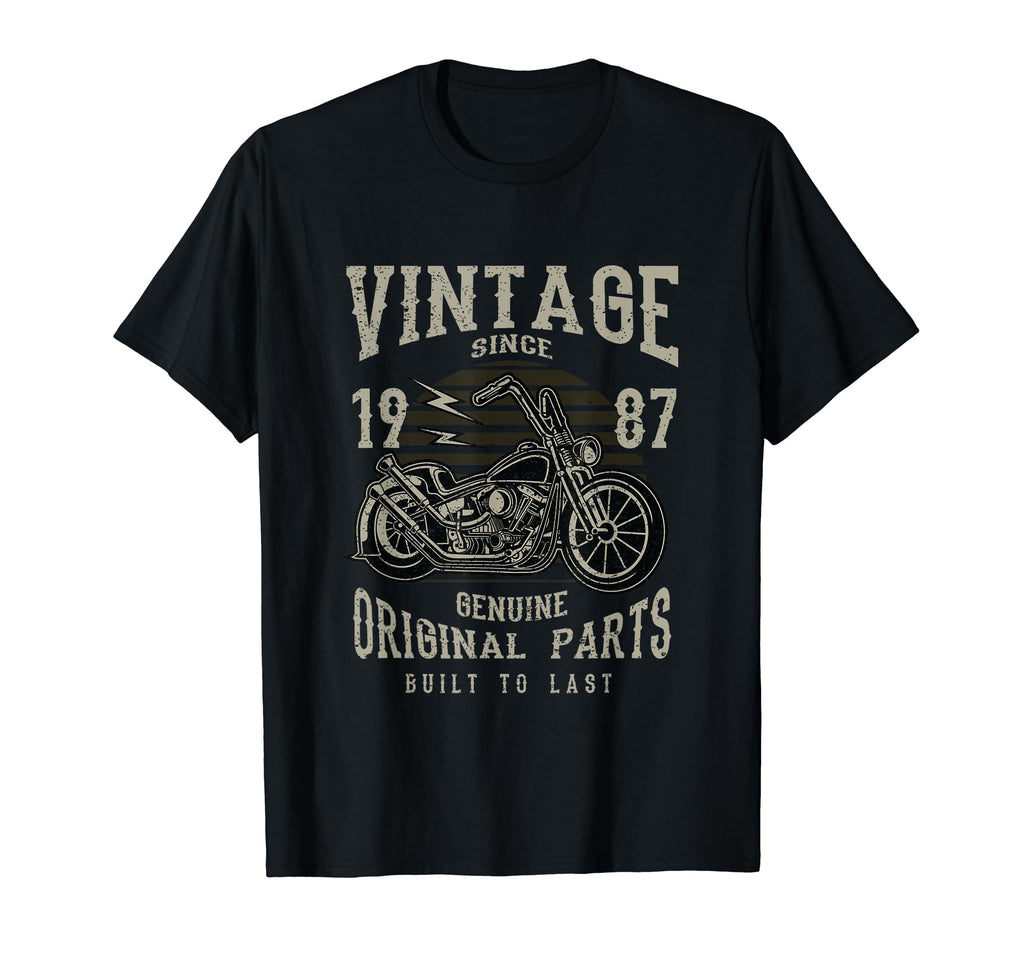 30Th Birthday 1987 Motorcycle Chopper T-Shirt - Trendy Graphic Men Women - T-Shirt, Sweatshirt, Hoodie