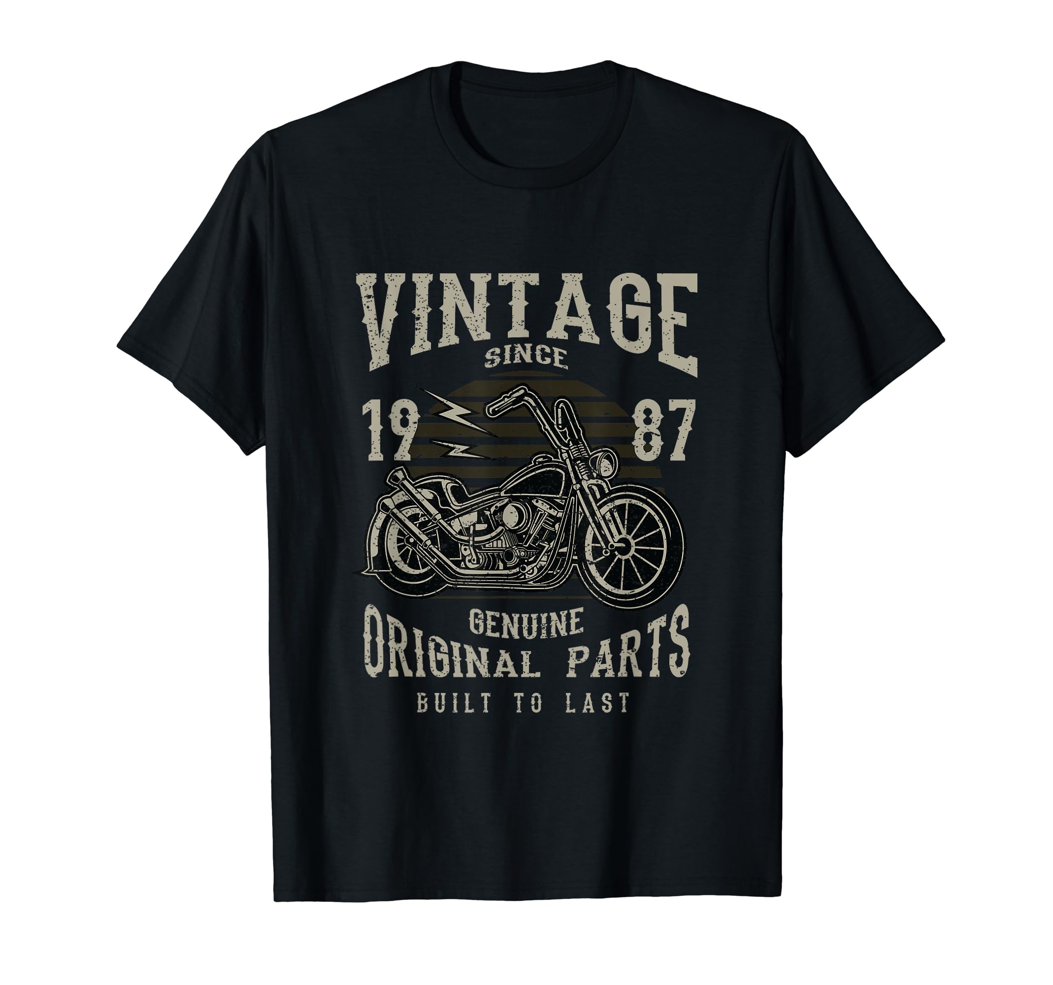 30Th Birthday 1987 Motorcycle Chopper T-Shirt - Trendy Graphic Men Women - T-Shirt, Sweatshirt, Hoodie
