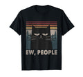 Ew People Black Cat Funny Anti T-Shirt - Custom Art Print for Adults - T-Shirt, Sweatshirt, Hoodie