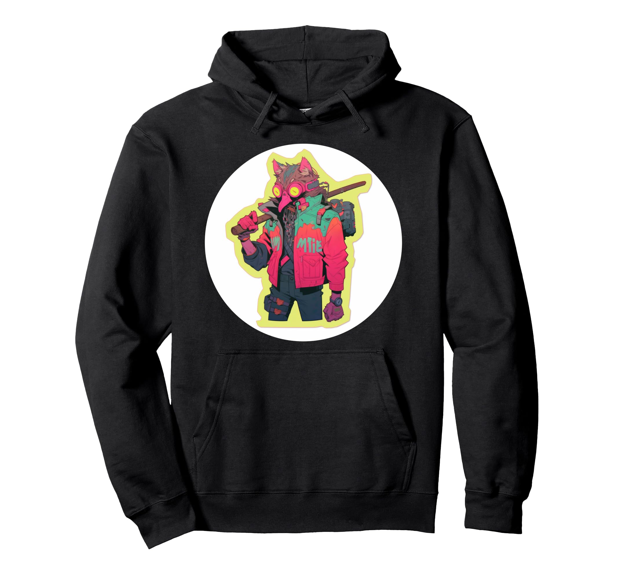 Street Owl Art Urban Graffiti Outrun Hoodie - Graphic Print Unisex - T-Shirt, Sweatshirt, Hoodie