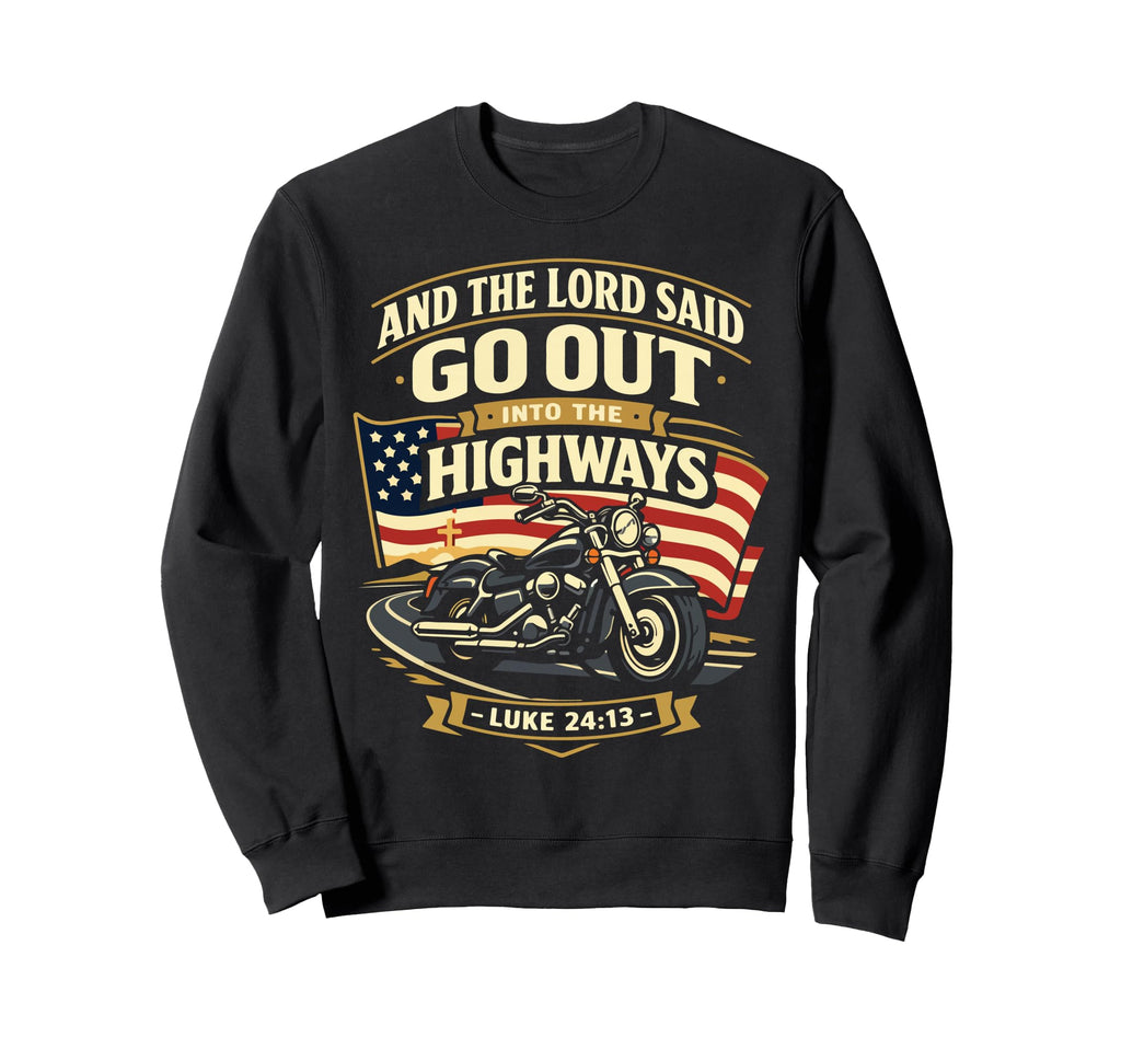 Christian Motorcycle Biker And Sweatshirt - Custom Art Print Men Women - T-Shirt, Sweatshirt, Hoodie