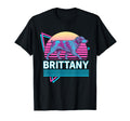 Brittany Spaniel Synthwave T-Shirt - Fun Novelty Design for Adults - T-Shirt, Sweatshirt, Hoodie