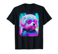 Bichon Frise Dog Cyber Vaporwave 80S T-Shirt - Trendy Graphic Unisex - T-Shirt, Sweatshirt, Hoodie