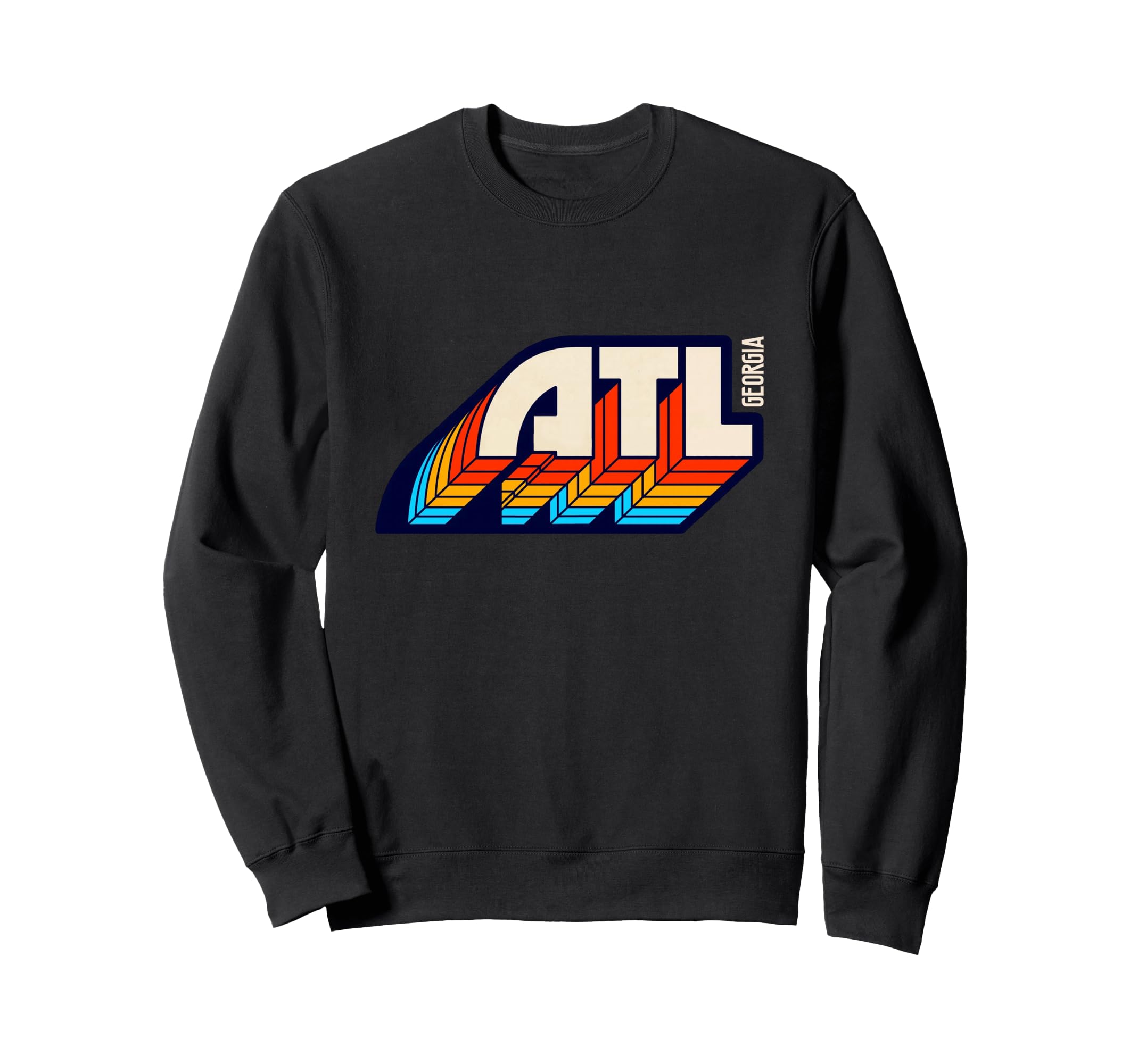 Atlanta Georgia Atl 1970S 1980S Sweatshirt - Aesthetic Graphic Men Women - T-Shirt, Sweatshirt, Hoodie