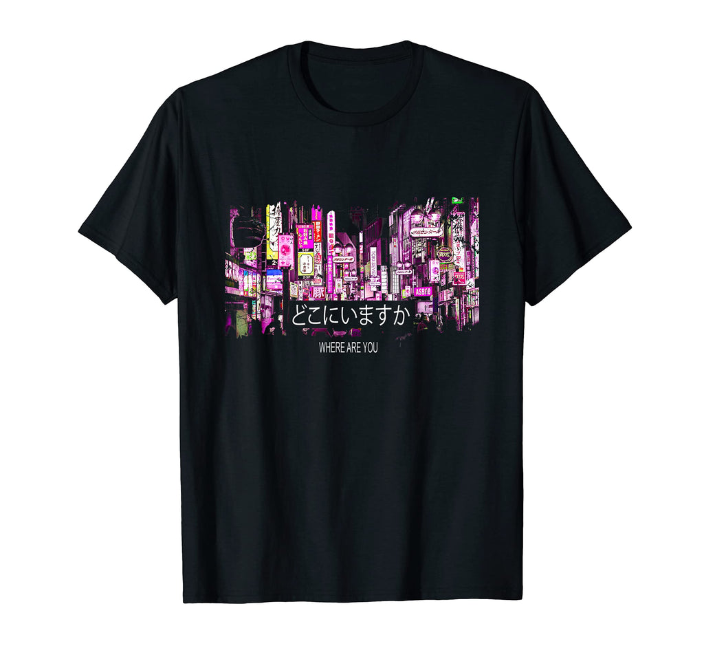 Aesthetic Vaporwave Japan 80S 90S T-Shirt - Minimalist Print for Adults - T-Shirt, Sweatshirt, Hoodie