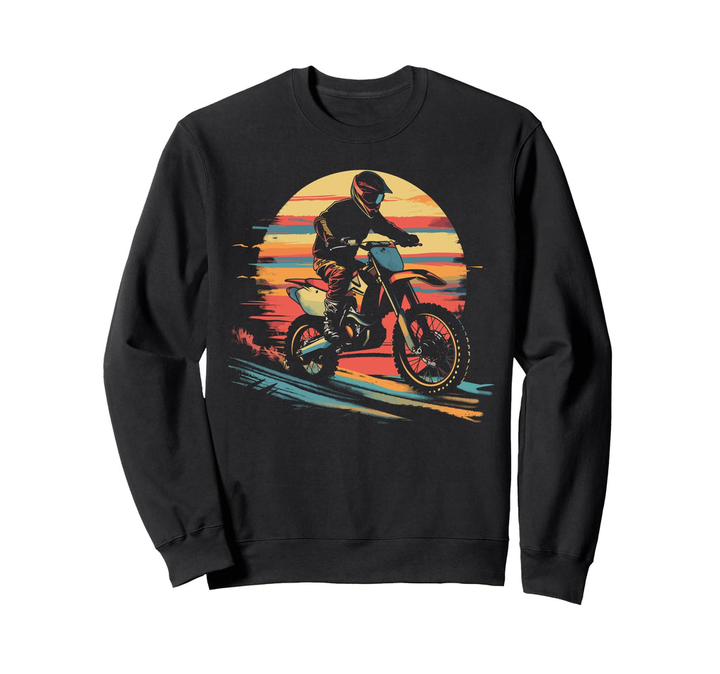 Bike Dirtbike Dirt Bike Rider Sweatshirt - Aesthetic Graphic Men Women - T-Shirt, Sweatshirt, Hoodie