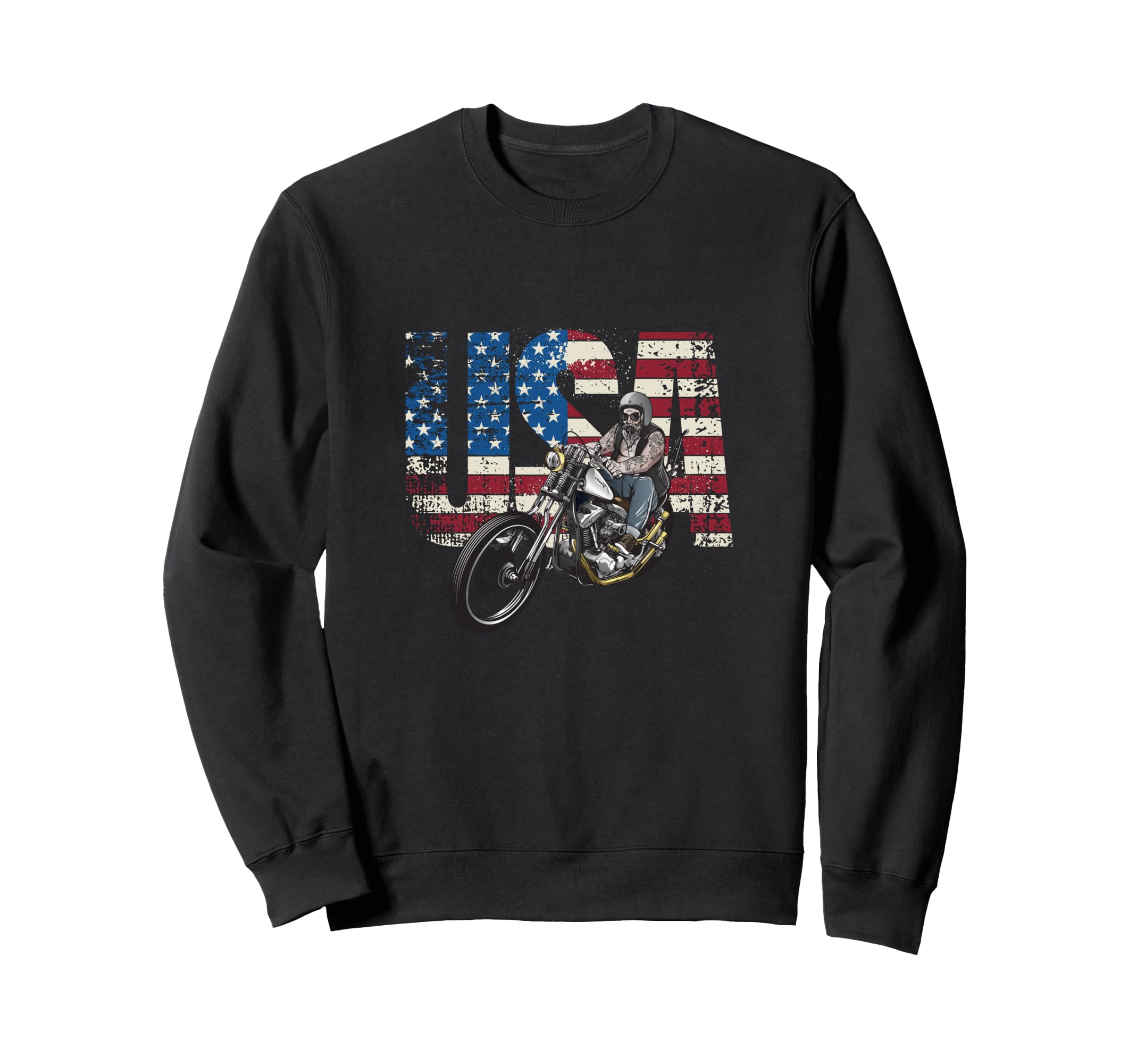 Motorcycle Usa Motorcycle Sweatshirt - Streetwear Style for Adults - T-Shirt, Sweatshirt, Hoodie