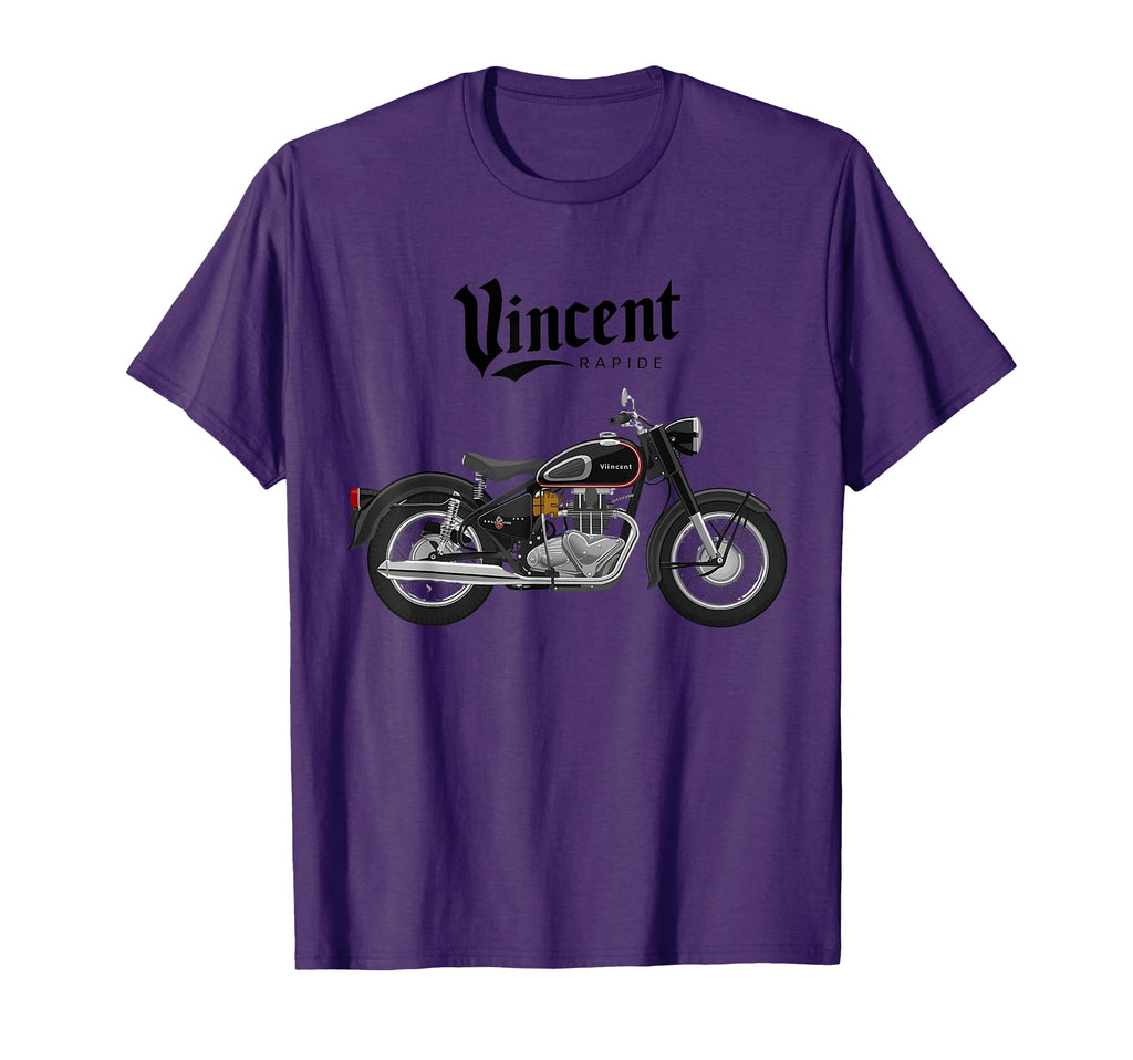 Vincent Rapide Motorcycle T T-Shirt - Unique Graphic for Adults - T-Shirt, Sweatshirt, Hoodie