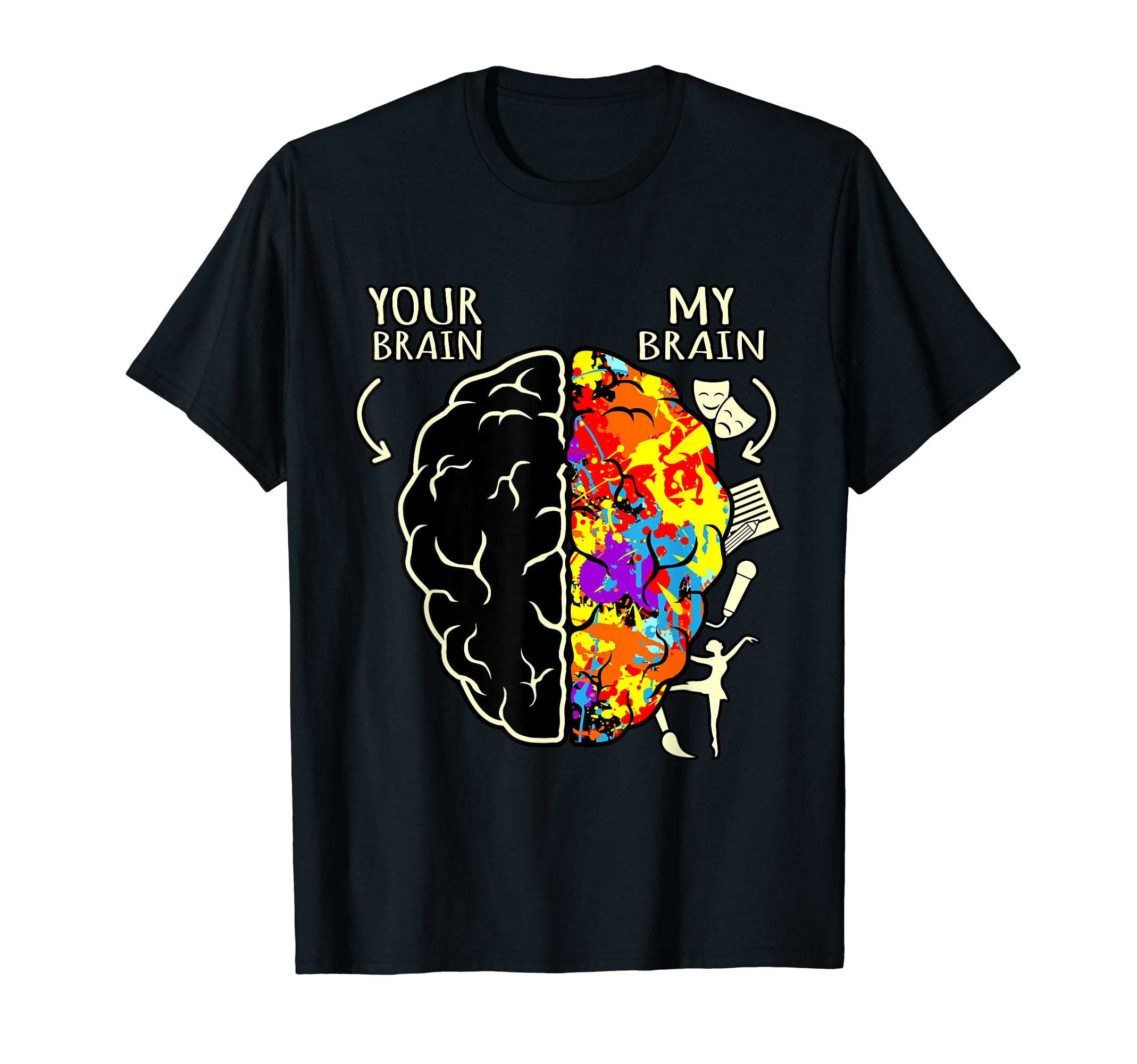 Your Brain My Brain Adhd T-Shirt - Casual Everyday Wear for Adults - T-Shirt, Sweatshirt, Hoodie