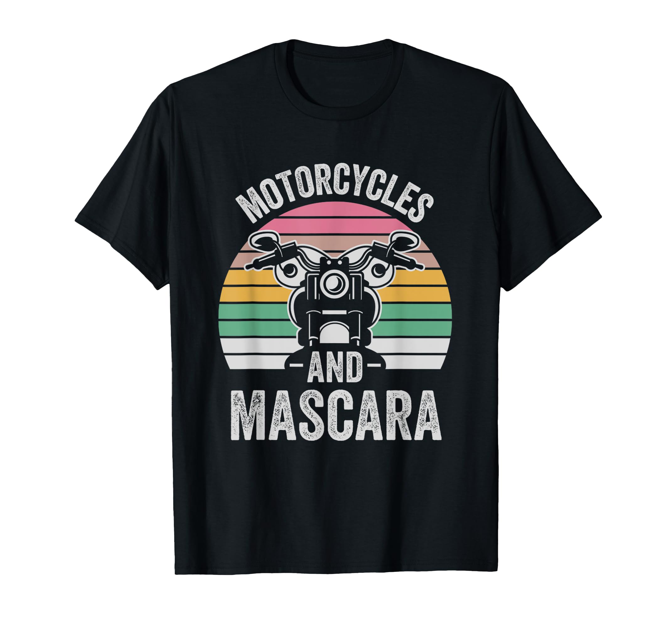 Motorcycles And Mascara Vibe T-Shirt - Minimalist Print for Adults - T-Shirt, Sweatshirt, Hoodie