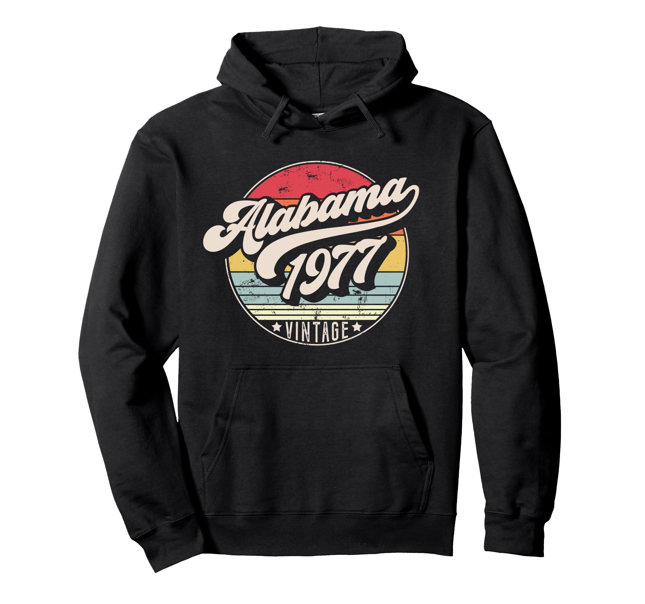 Alabama 1977 Birthday Sunset Hoodie - Novelty Apparel for Adults - T-Shirt, Sweatshirt, Hoodie