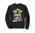 I Was 6 Now Im 7 Seventh Sweatshirt - Fun Novelty Design Men Women - T-Shirt, Sweatshirt, Hoodie