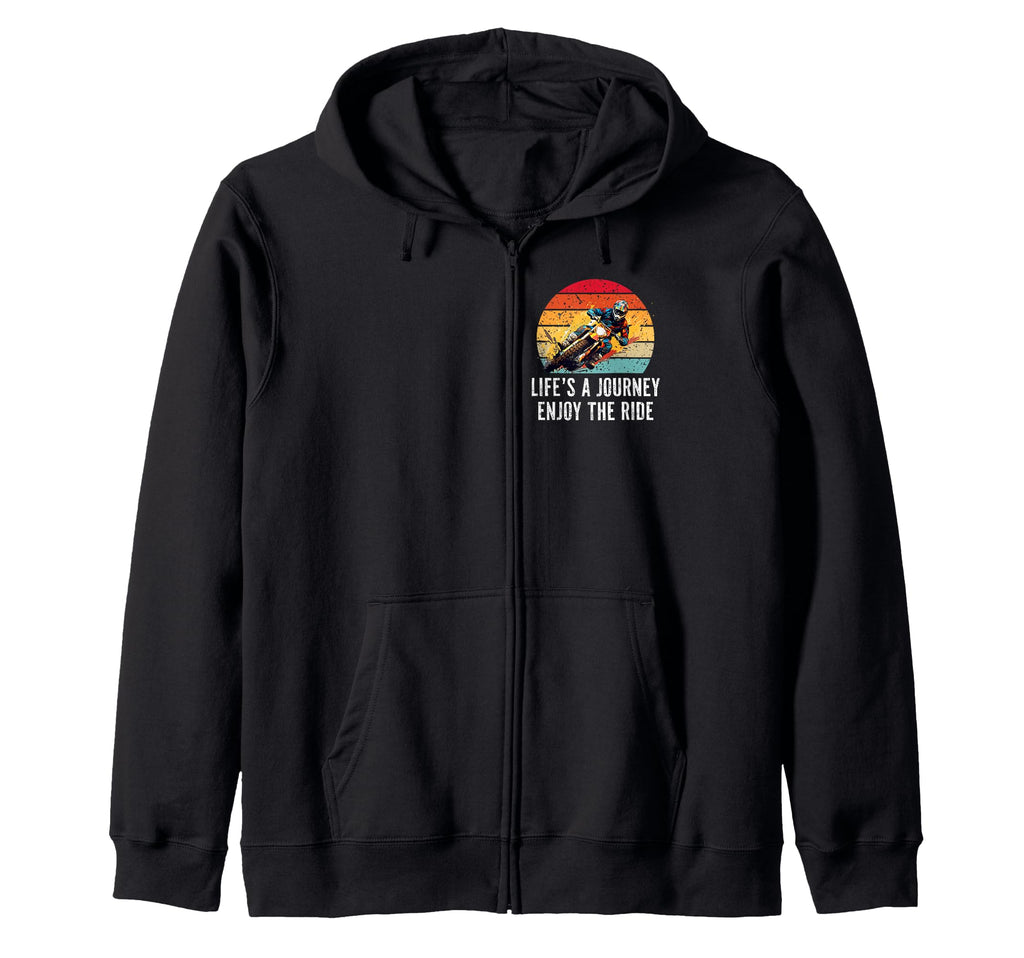 Biker Motorcycle Rider Lifes Journey Sweatshirt - Graphic Print Men Women - T-Shirt, Sweatshirt, Hoodie