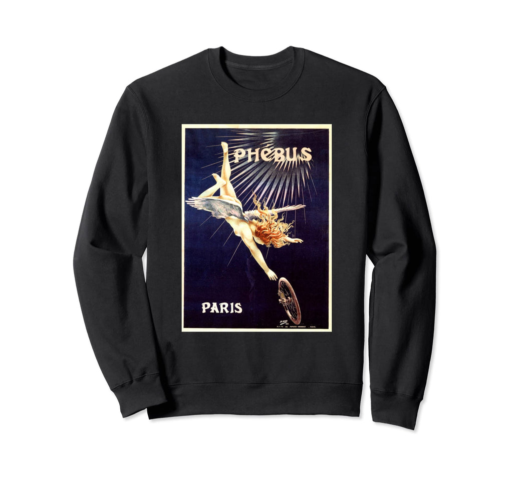 Phebus 1898 Paris French Bicycle Sweatshirt - Aesthetic Graphic Men Women - T-Shirt, Sweatshirt, Hoodie