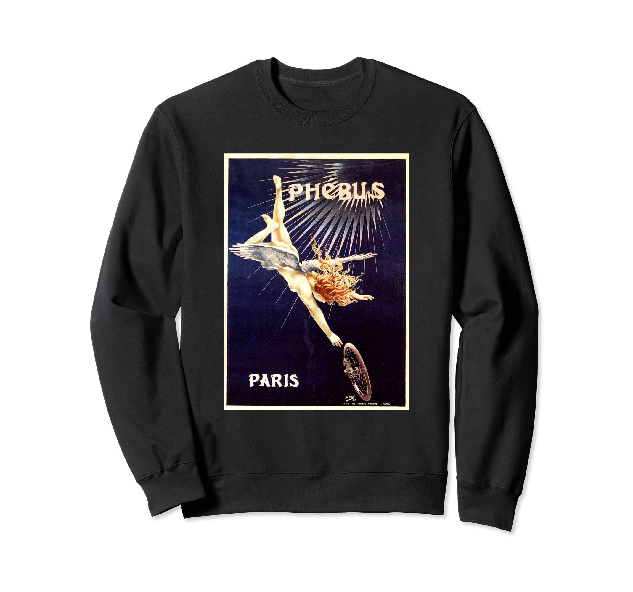 Phebus 1898 Paris French Bicycle Sweatshirt - Aesthetic Graphic Men Women - T-Shirt, Sweatshirt, Hoodie